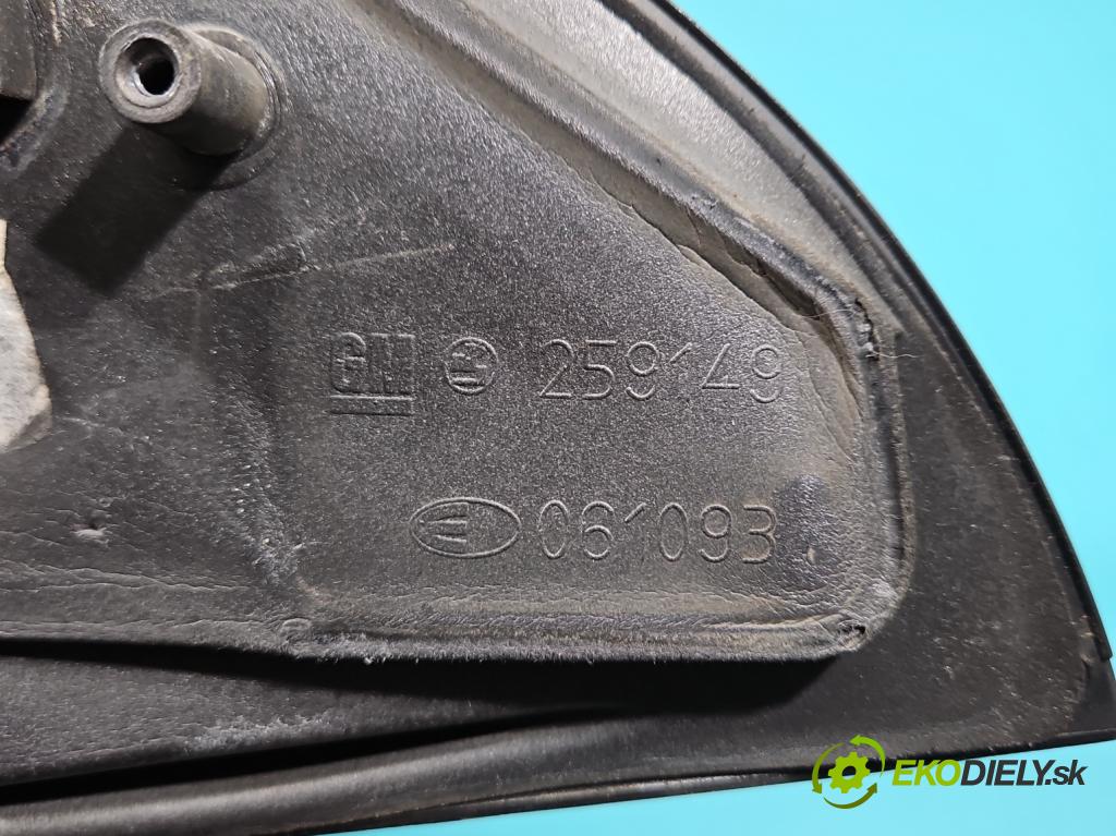 Opel Astra II 1998-2009 2.0 DTL 82 HP manual 60 kW 1994 cm3 5- zrkadlo ľavé  (Kľučka dverí ostatné)