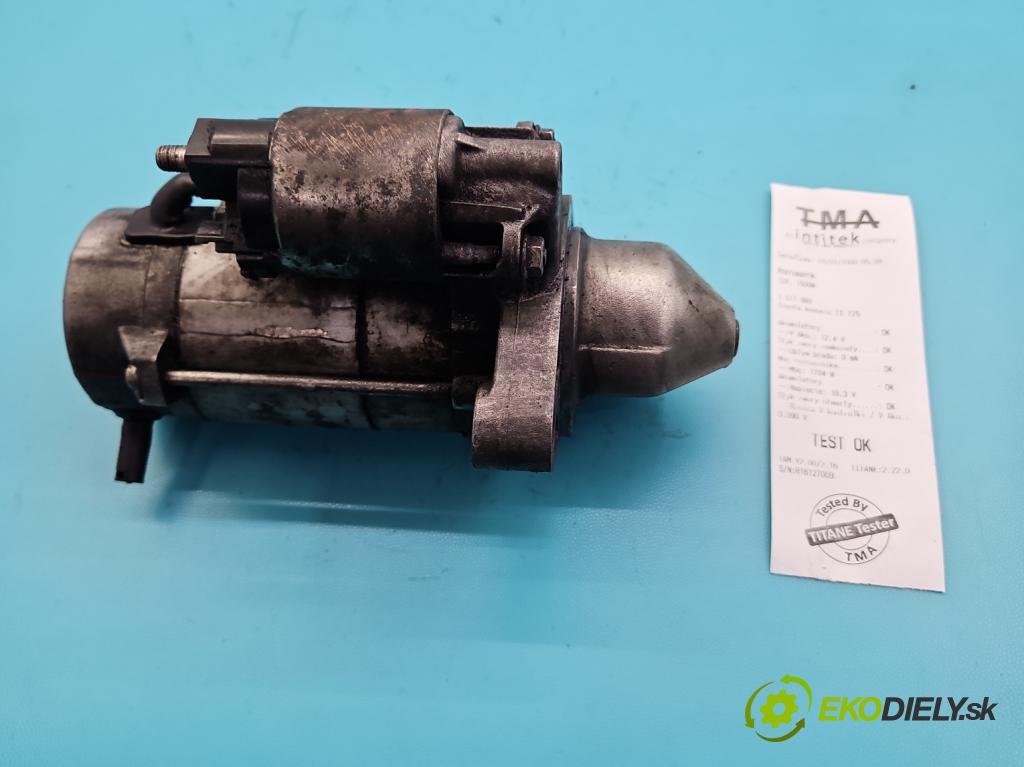 Toyota Avensis II T25 2003-2008 2.0 d4d 126 hp manual 93 kW 1998 cm3 5- startér: 28100-0R010 (Startér)