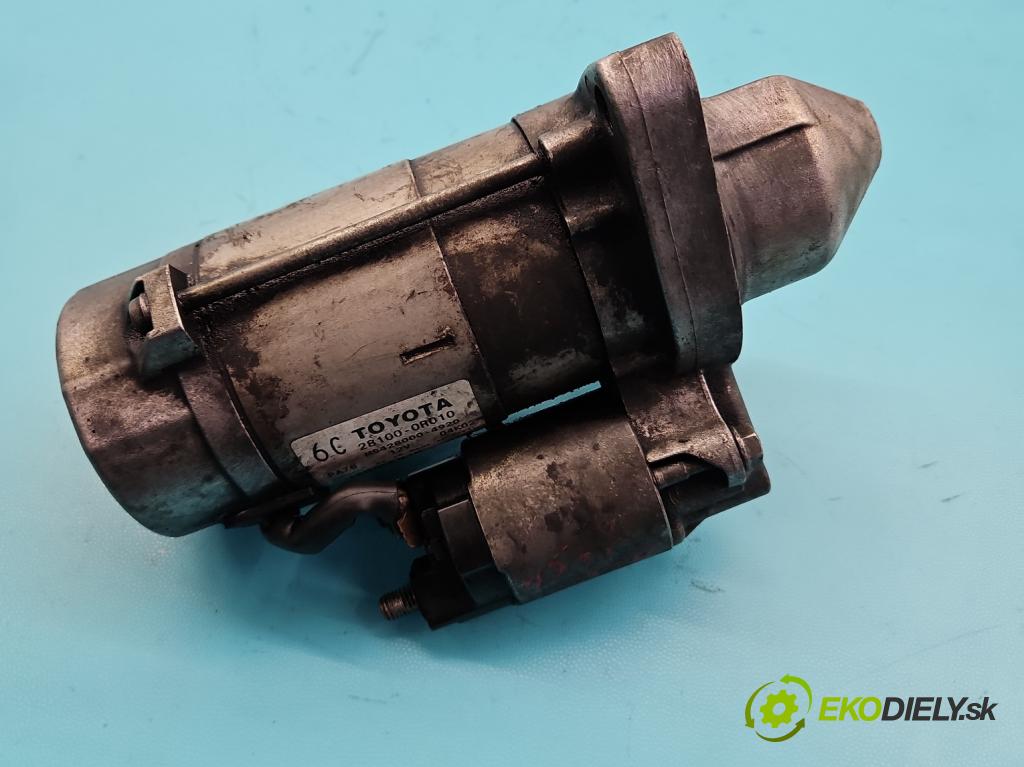 Toyota Avensis II T25 2003-2008 2.0 d4d 126 hp manual 93 kW 1998 cm3 5- startér: 28100-0R010 (Startér)