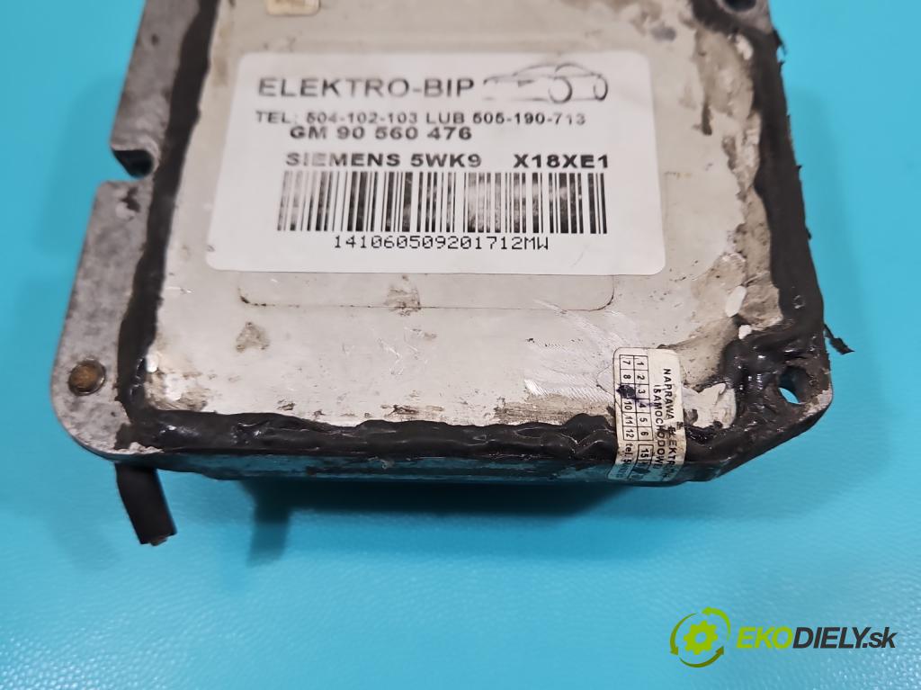 Opel Zafira A 1999-2005 1.8 16V 116 HP manual 85 kW 1796 cm3 5- riadiaca jednotka motora 90582539