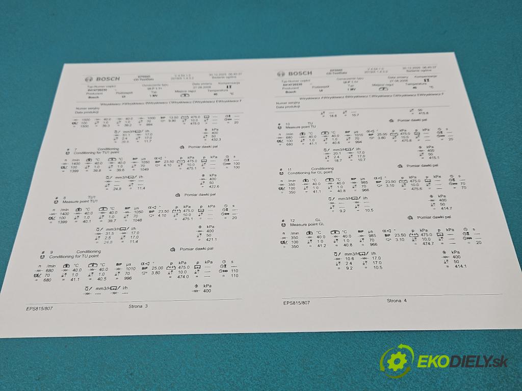 Skoda Superb I 2001-2008 1.9 tdi 116 HP manual 85 kW 1896 cm3 4- vstrekovacie čerpadlo 0414720230 (Vstrekovač paliva)