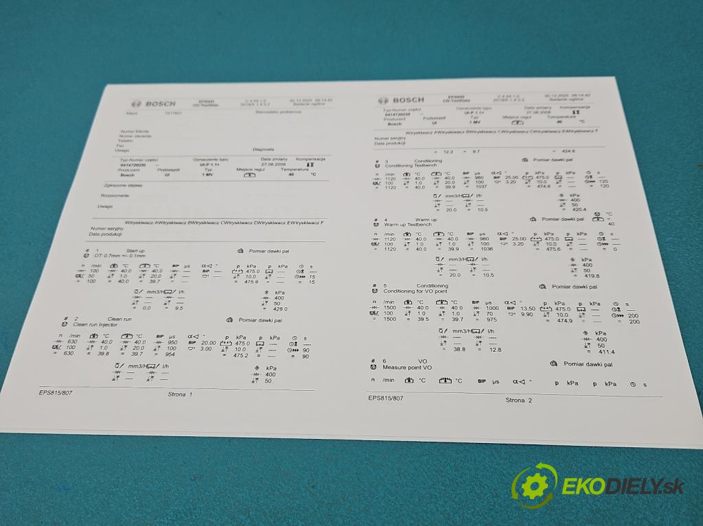 Skoda Superb I 2001-2008 1.9 tdi 116 HP manual 85 kW 1896 cm3 4- vstrekovacie čerpadlo 0414720230 (Vstrekovač paliva)