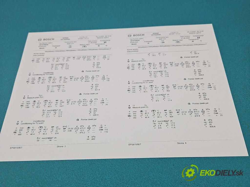 Skoda Superb I 2001-2008 1.9 tdi 116 HP manual 85 kW 1896 cm3 4- vstrekovacie čerpadlo 0414720230 (Vstrekovač paliva)