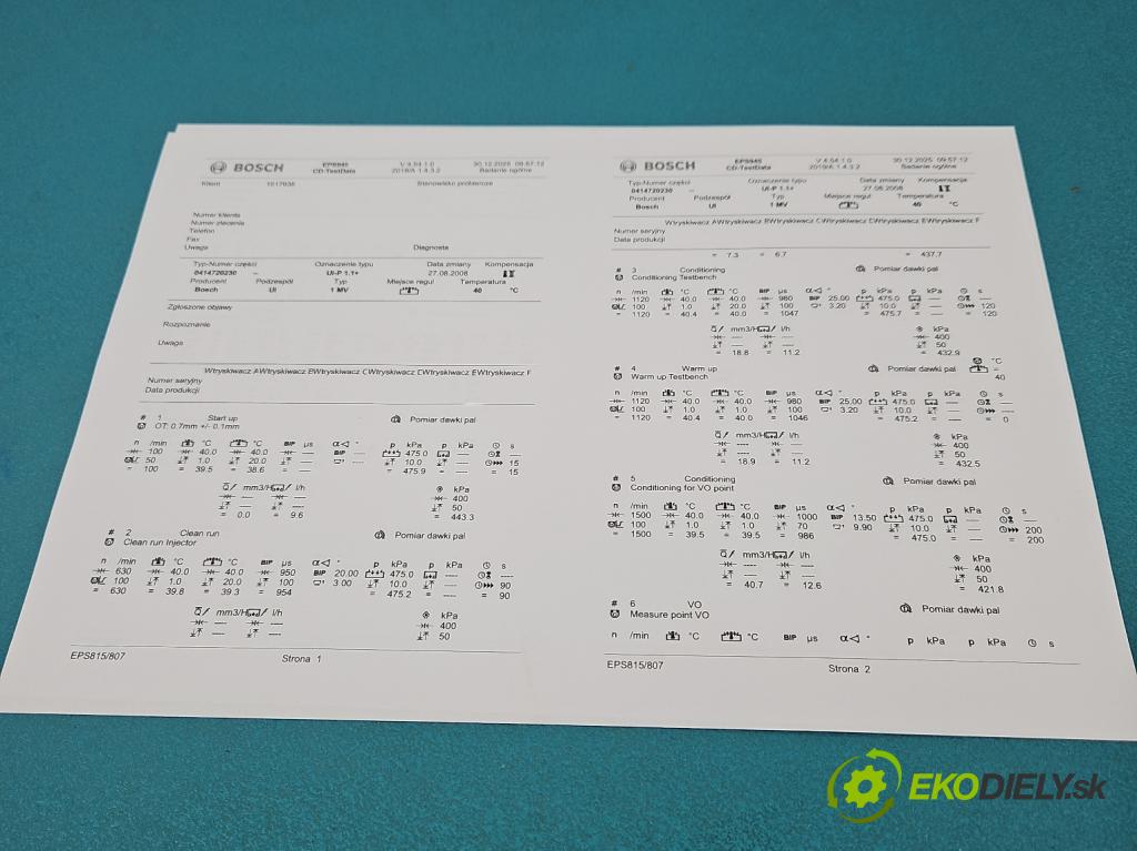 Skoda Superb I 2001-2008 1.9 tdi 116 HP manual 85 kW 1896 cm3 4- vstrekovacie čerpadlo 0414720230 (Vstrekovač paliva)