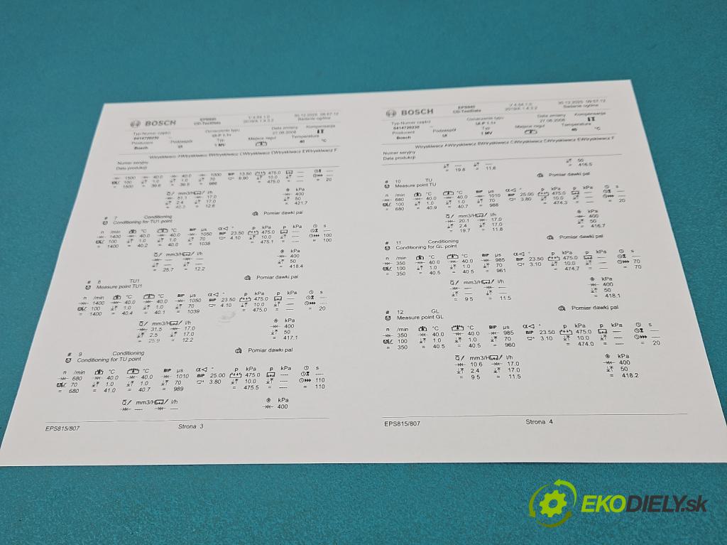 Skoda Superb I 2001-2008 1.9 tdi 116 HP manual 85 kW 1896 cm3 4- vstrekovacie čerpadlo 0414720230 (Vstrekovač paliva)
