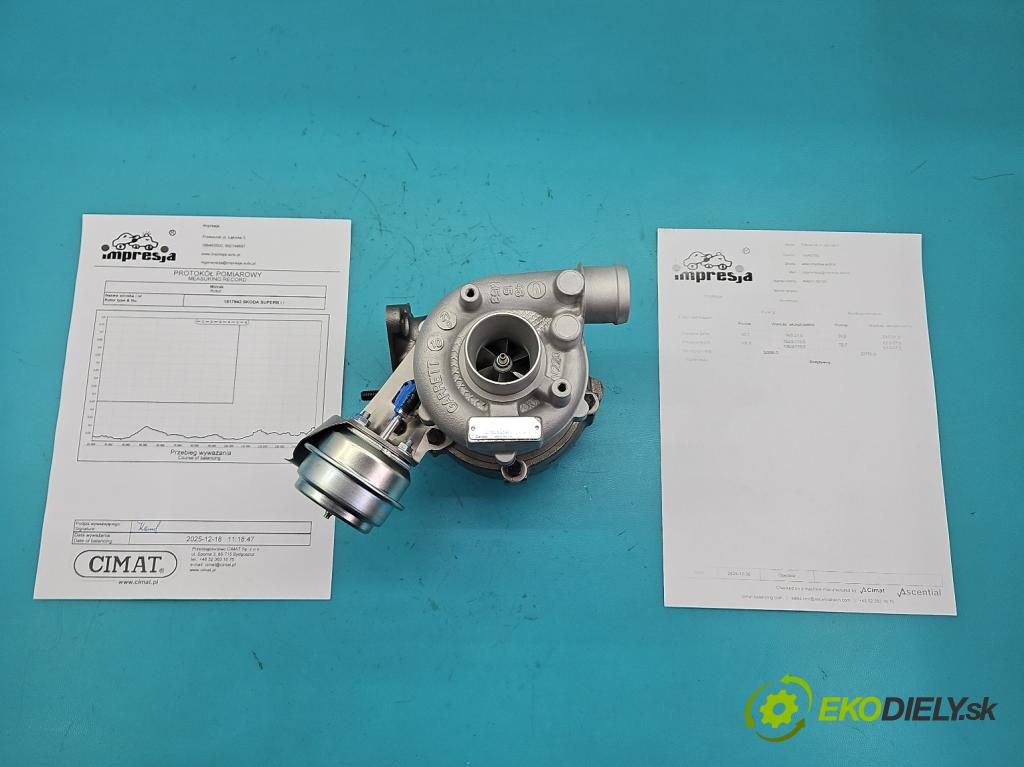 Skoda Superb I 2001-2008 1.9 tdi 116 HP manual 85 kW 1896 cm3 4- turbodúchadlo, turbo repasovaná 454231-5010S