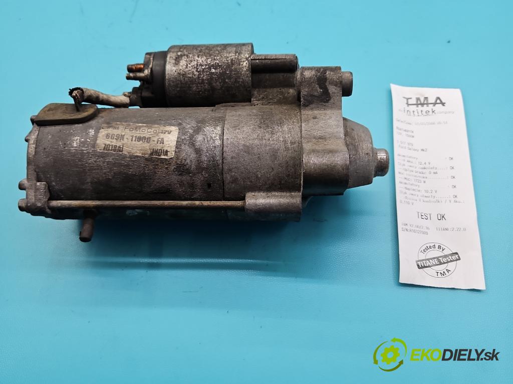 Ford Galaxy Mk2 2006-2015 2.0 TDCI 140 hp manual 103 kW 1999 cm3 5- startér: 6G9N-11000-FA (Startér)