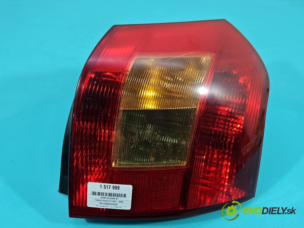 Toyota Corolla E12 2001-2009 1.6 vvti 110 hp manual 81 kW 1598 cm3 3- světlo zadní pravé  (Klika dveří ostatní)