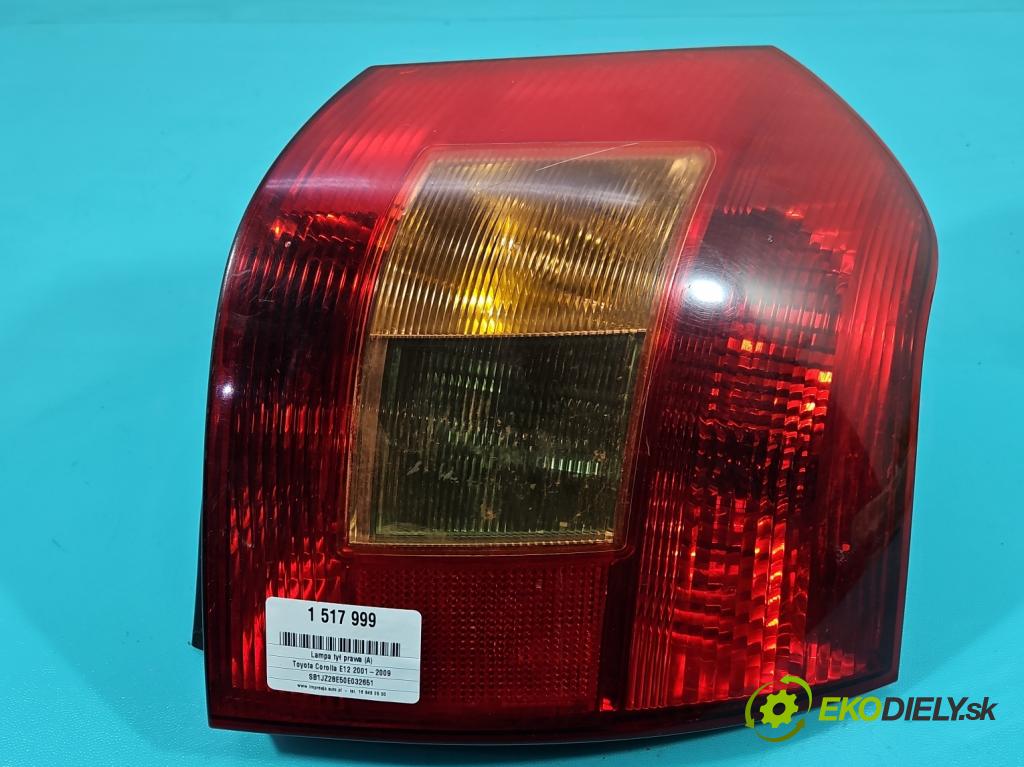 Toyota Corolla E12 2001-2009 1.6 vvti 110 hp manual 81 kW 1598 cm3 3- světlo zadní pravé  (Klika dveří ostatní)