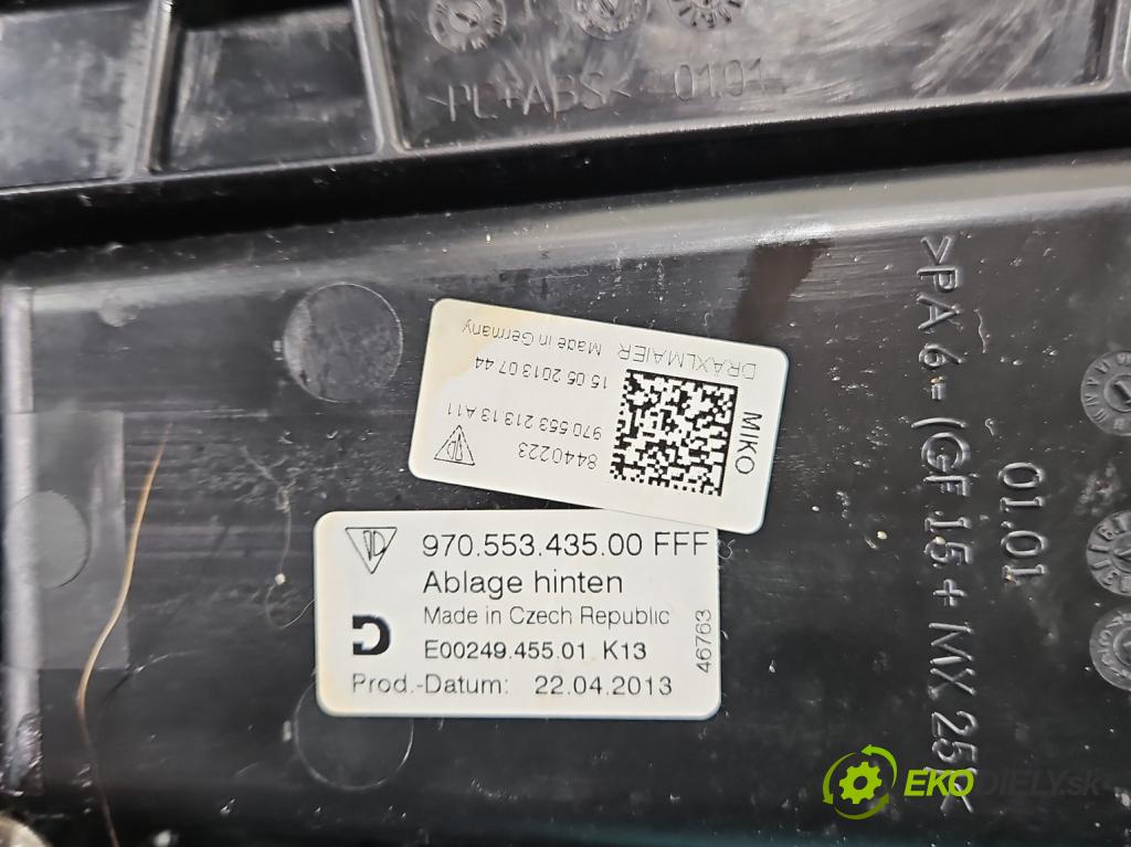 Porsche Panamera I 970 2009-2016 3.0 v6 420hp automatic 309 kW 2997 cm3 5- loketní opěrka 97055343500 (Loketní opěrka)