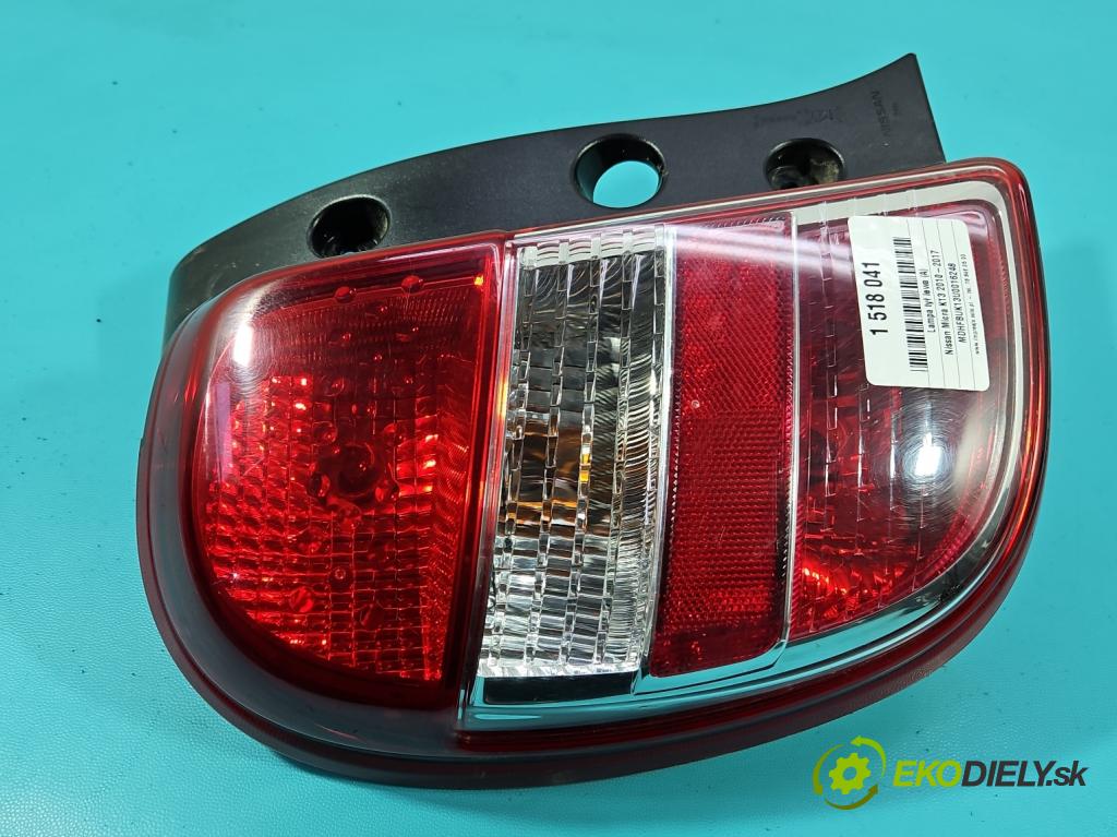 Nissan Micra K13 2010-2017 1.2 16v 80 hp manual 59 kW 1198 cm3 5- světlo zadní levé 89050366 (Klika dveří ostatní)