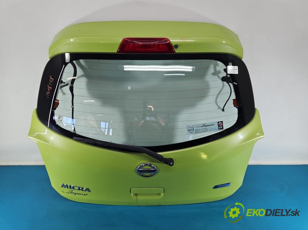 Nissan Micra K13 2010-2017 1.2 16v 80 hp manual 59 kW 1198 cm3 5- zadní kufrové dveře  (Zadní kapota (kufr))