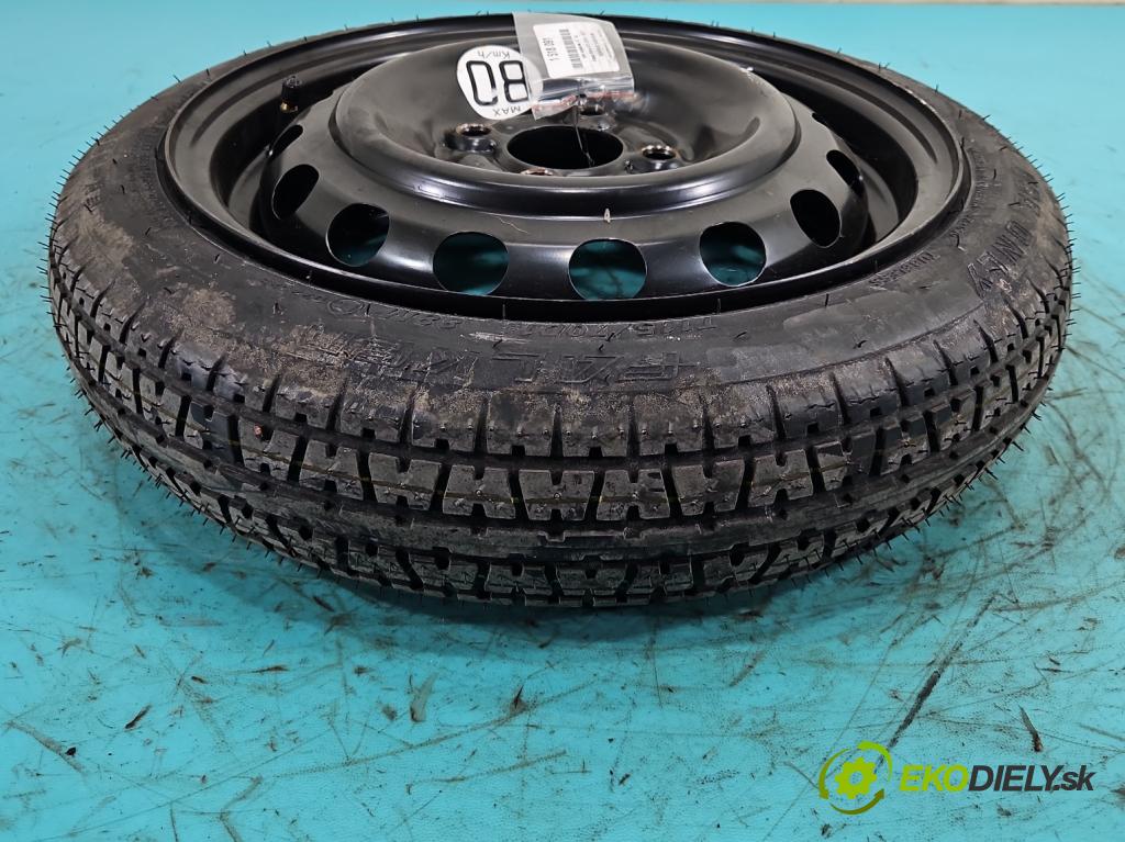 Nissan Micra K13 2010-2017 1.2 16v 80 HP manual 59 kW 1198 cm3 5- koleso rezervne 14"
