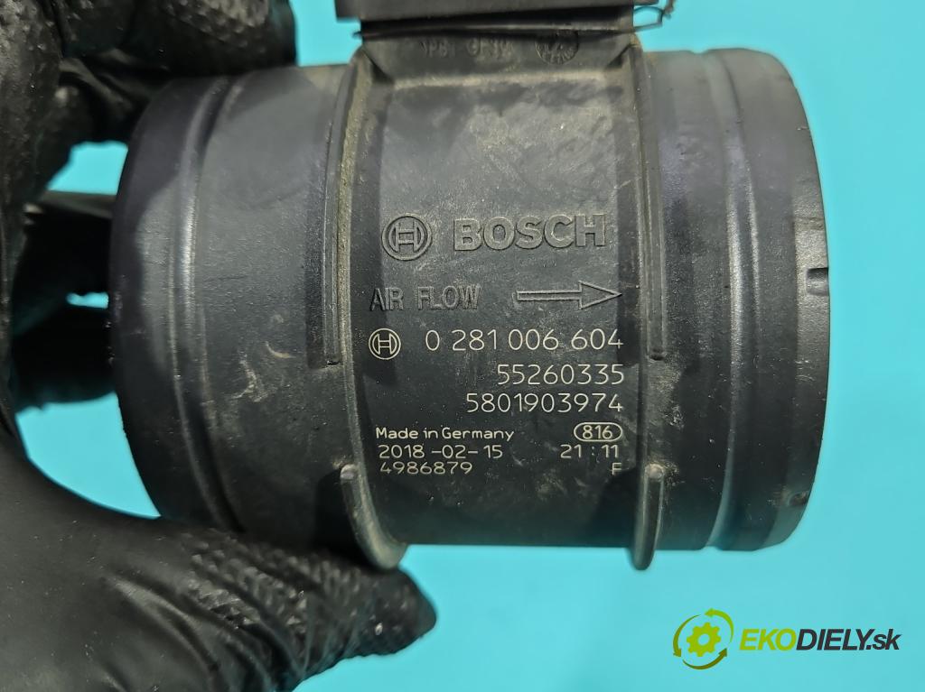 Fiat Ducato IV 2014- 2.3 jtd 150 HP manual 110 kW 2287 cm3 2- průtokoměr: 0281006604 (Váha vzduchu)