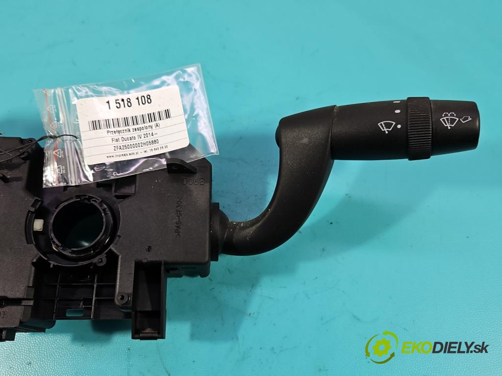 Fiat Ducato IV 2014- 2.3 jtd 150 HP manual 110 kW 2287 cm3 2- prepínač komplex: 07356433920 (Prepínacie páčky pod volantom)
