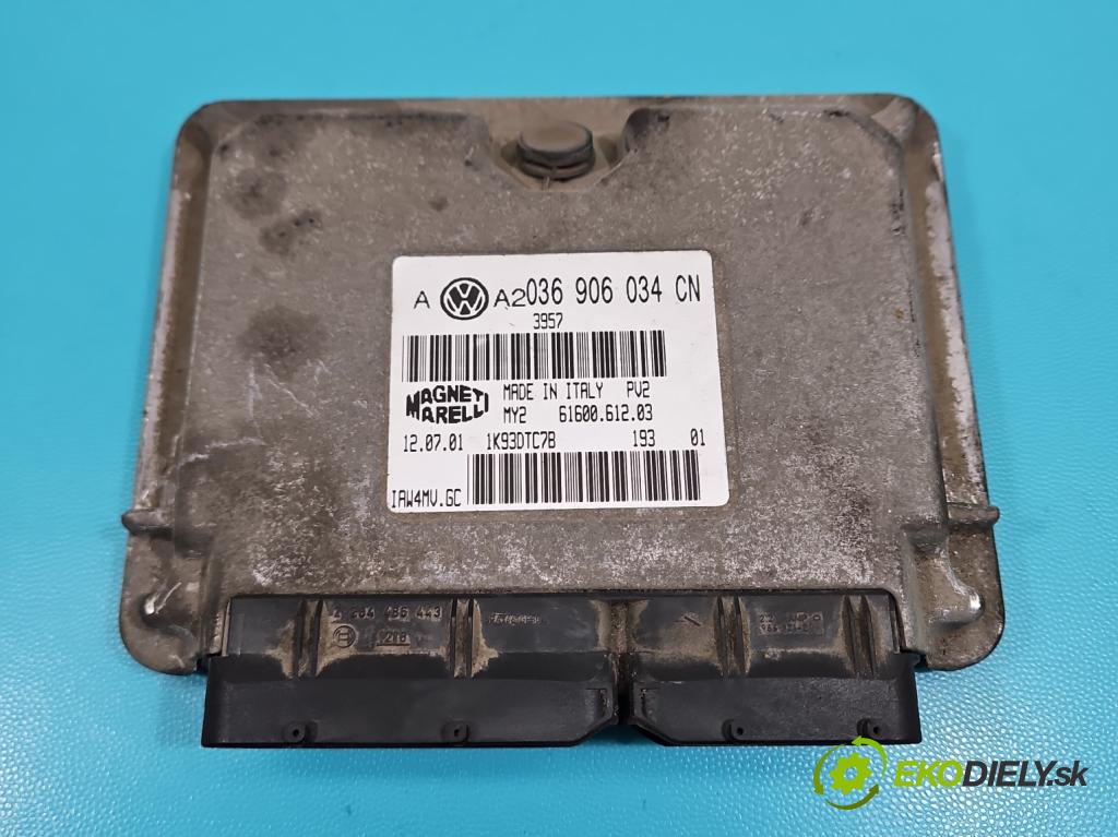 Vw Golf IV 1997-2003 1.6 16v 105 HP manual 77 kW 1598 cm3 5- riadiaca jednotka motora 036906034CN