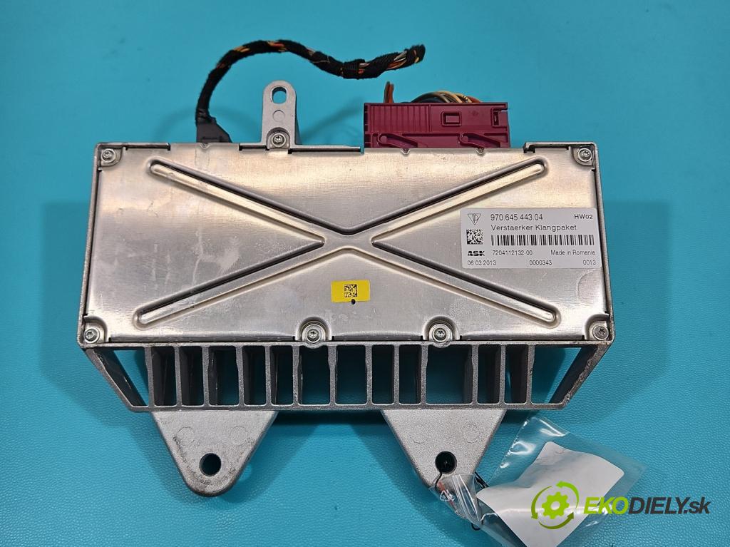 Porsche Panamera I 970 2009-2016 3.0 v6 420 hp automatic 309 kW 2997 cm3 5- Zesilovač: 97064544304 (Zosilňovač)