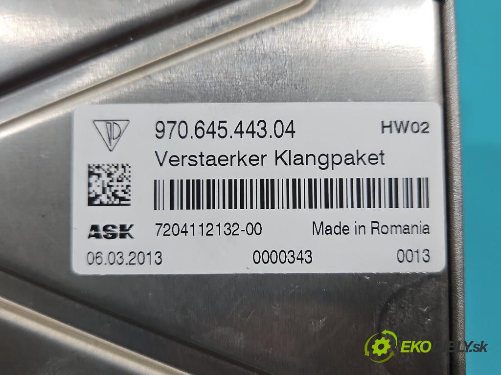 Porsche Panamera I 970 2009-2016 3.0 v6 420 hp automatic 309 kW 2997 cm3 5- Zesilovač: 97064544304 (Zosilňovač)