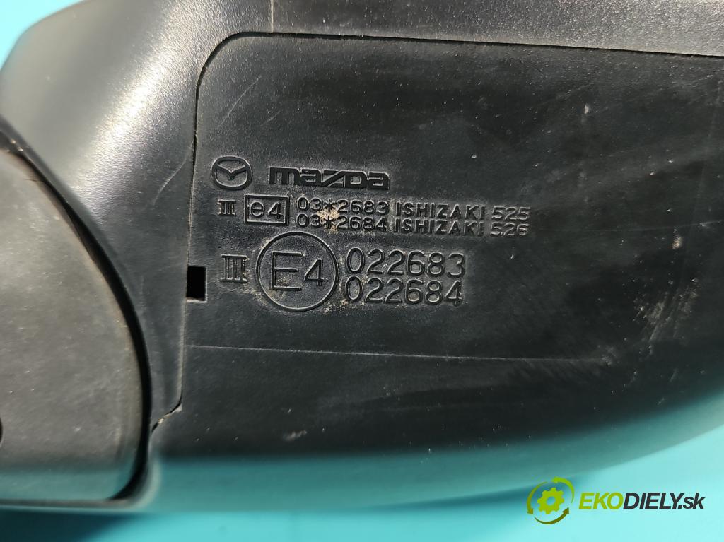 Mazda 6 II GH 2007-2012 2.0 citd 140 hp manual 103 kW 1998 cm3 5- zpětné zrcátko pravé  (Klika dveří ostatní)