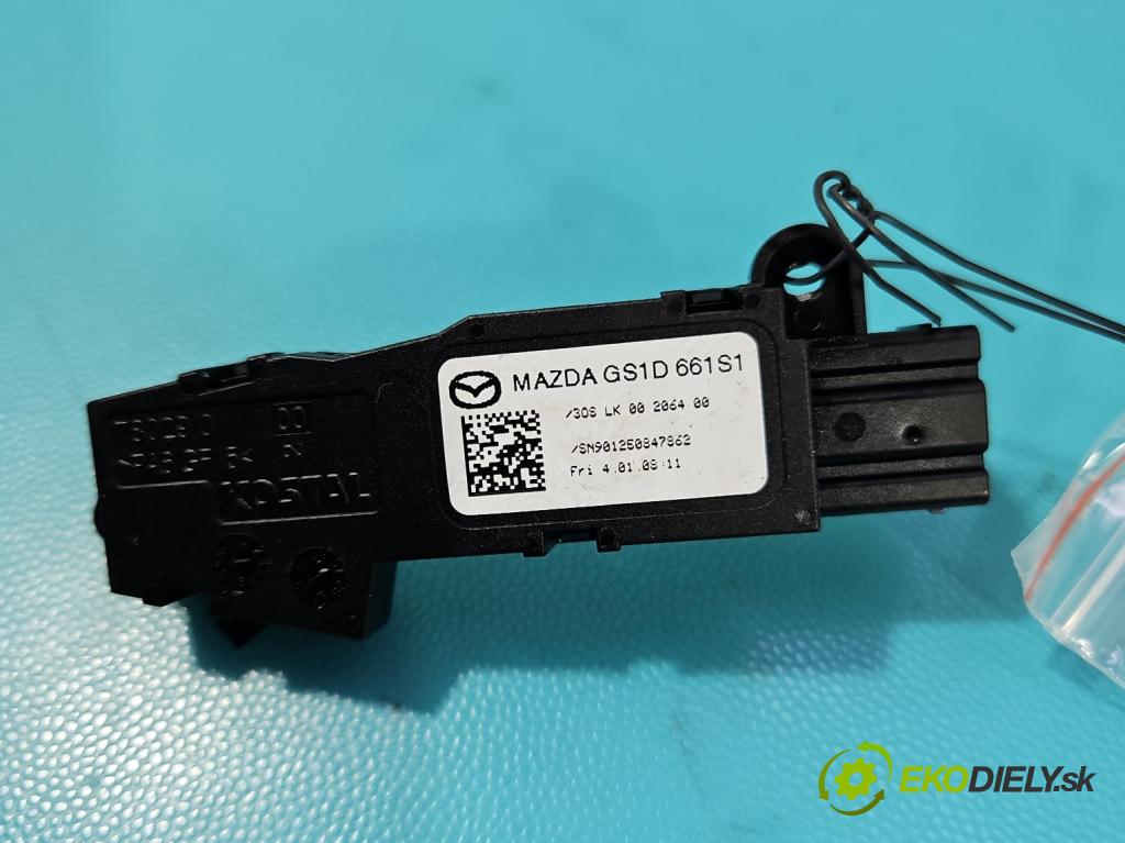 Mazda 6 II GH 2007-2012 2.0 citd 140 HP manual 103 kW 1998 cm3 5- snímač uhla otočenie: GS1D661S1