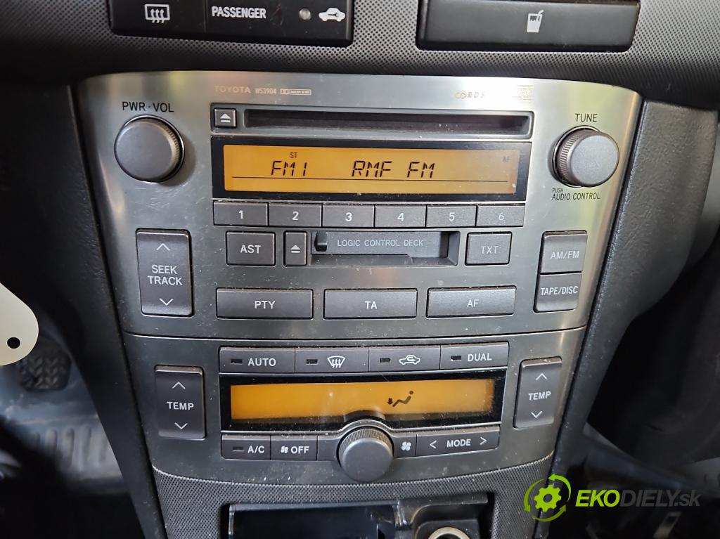 Toyota Avensis II T25 2003-2008 2.0 d4d 116 HP manual 85 kW 1995 cm3 5- Radio originál 86120-05081