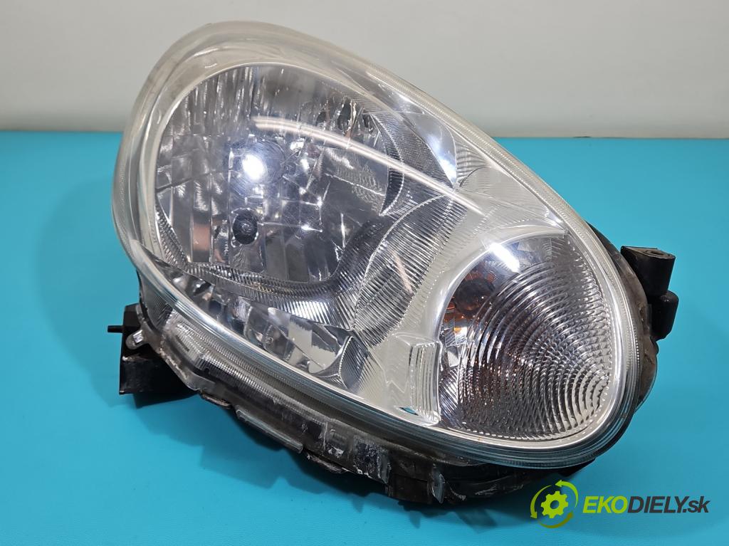 Nissan Micra K13 2010-2017 1.2 16v 80 HP manual 59 kW 1198 cm3 5- Reflektor: pravý 26010-1HB0A (Svetlo predné pravé)