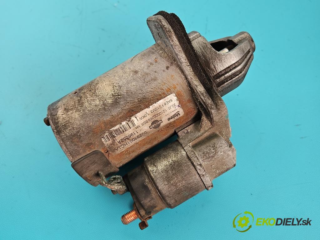 Nissan Micra K13 2010-2017 1.2 16v 80 hp manual 59 kW 1198 cm3 5- startér: 1196052A (Startér)