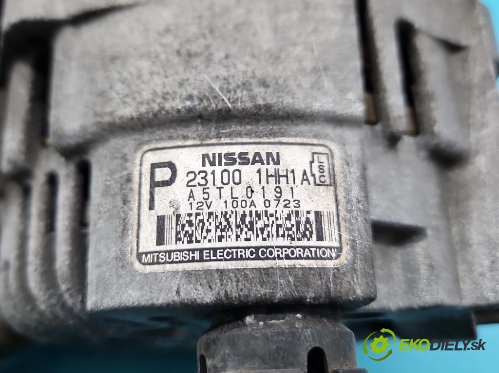Nissan Micra K13 2010-2017 1.2 16v 80 HP manual 59 kW 1198 cm3 5- Alternator 231001HH1A (Alternátor)