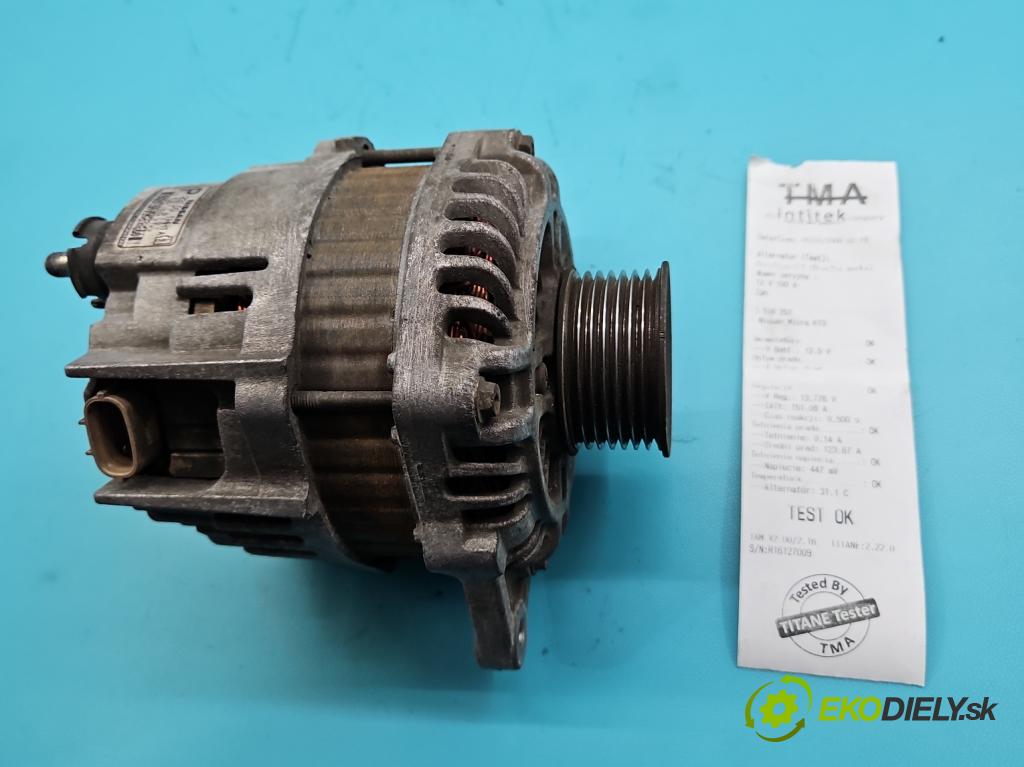 Nissan Micra K13 2010-2017 1.2 16v 80 HP manual 59 kW 1198 cm3 5- Alternator 231001HH1A (Alternátor)