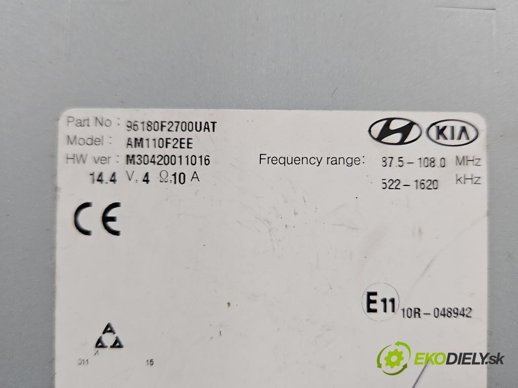 Hyundai Elantra VI 2015-2020 1.6 16v 128 HP manual 93.8 kW 1591 cm3 4- Radio originál 96180-F2700UAT