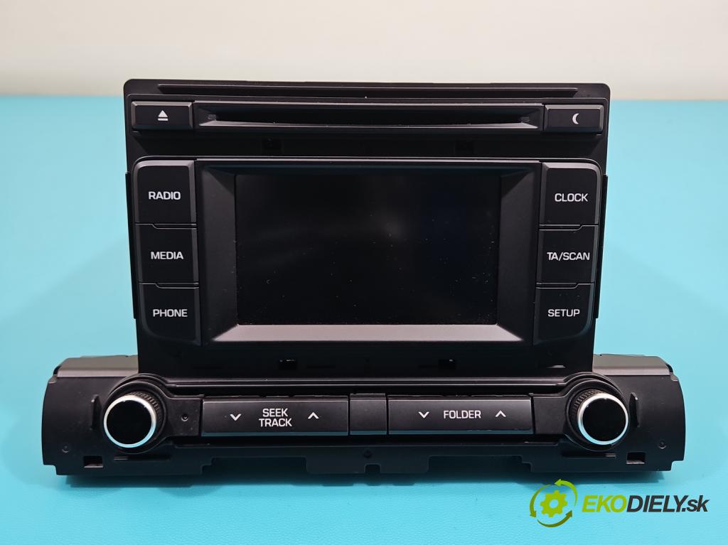 Hyundai Elantra VI 2015-2020 1.6 16v 128 HP manual 93.8 kW 1591 cm3 4- Radio originál 96180-F2700UAT