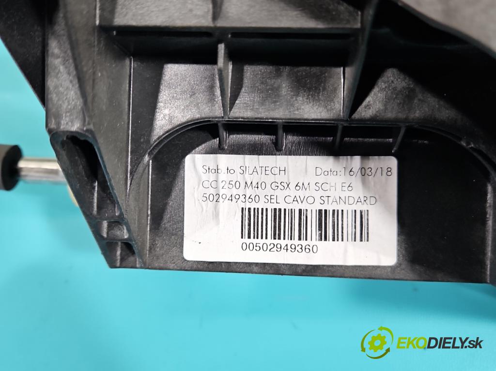 Fiat Ducato IV 2014- 2.3 jtd 150 HP manual 110 kW 2287 cm3 2- Páka: Změny: stupeň,rýchlosť 00502949360 (Rýchlostná páka (kulisa))