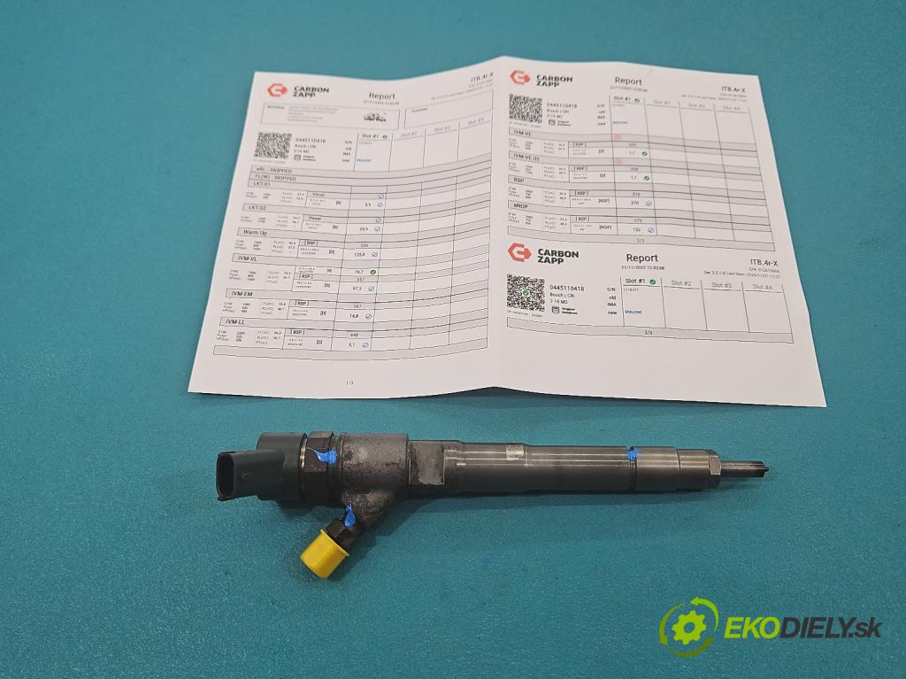 Fiat Ducato IV 2014- 2.3 jtd 150 HP manual 110 kW 2287 cm3 2- vstrek 0445110418 (Vstrekovač paliva)