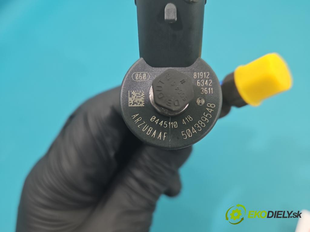 Fiat Ducato IV 2014- 2.3 jtd 150 hp manual 110 kW 2287 cm3 2- vstřikovač 0445110418 (Vstřikovač paliva)