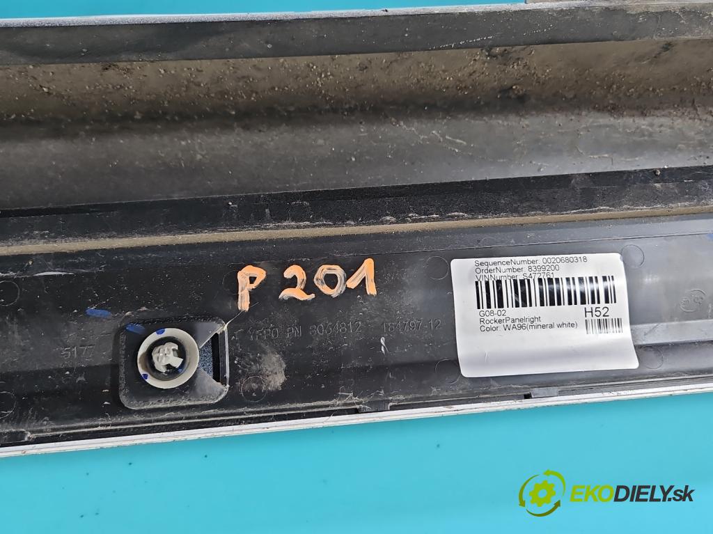 Bmw iX3 G08 0.0 elektrický: 286 HP automatic 210 kW  5- lišta práh: pravé 8072708-04 (Lišta prahová)