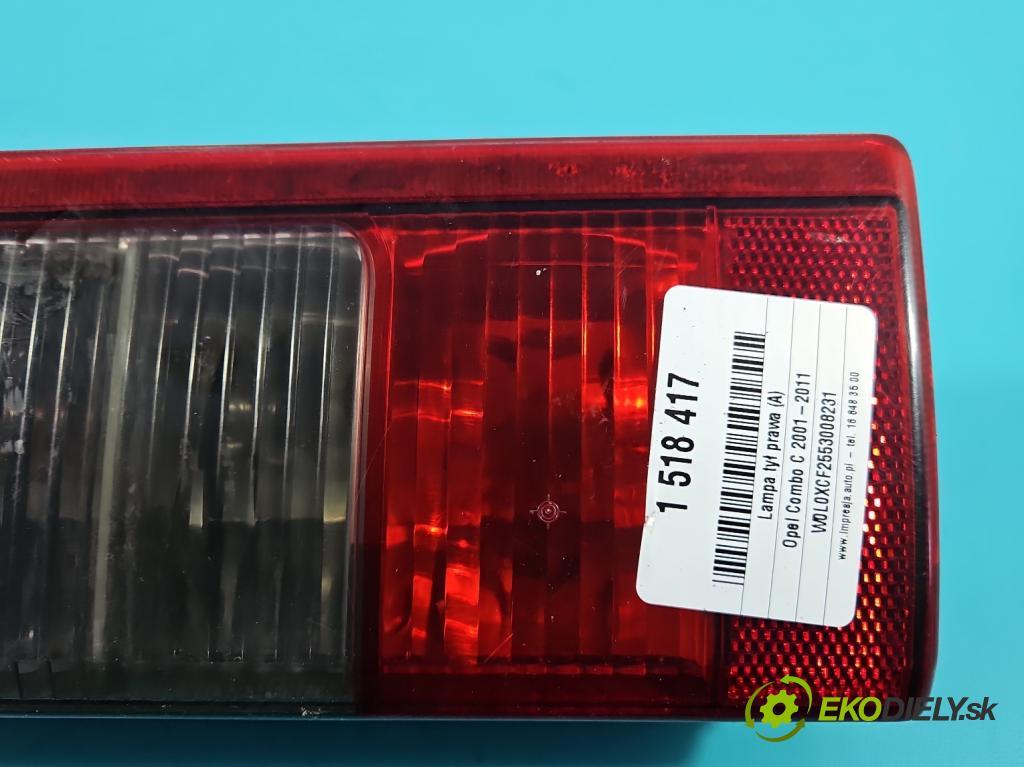 Opel Combo C 2001-2011 1.7 cdti 101 hp manual 74 kW 1686 cm3 5- světlo zadní pravé  (Klika dveří ostatní)