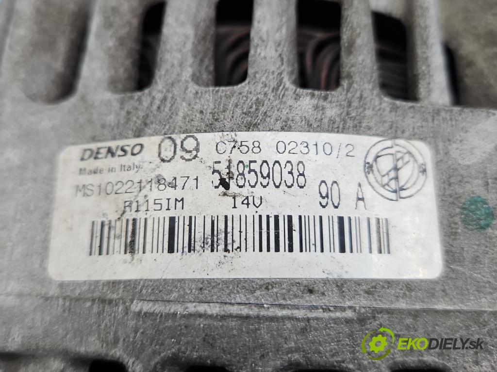 Ford Ka Mk2 2008-2016 1.2 8v 69KM manual 51 kW 1242 cm3 3- Alternator 51859038 (Alternátor)