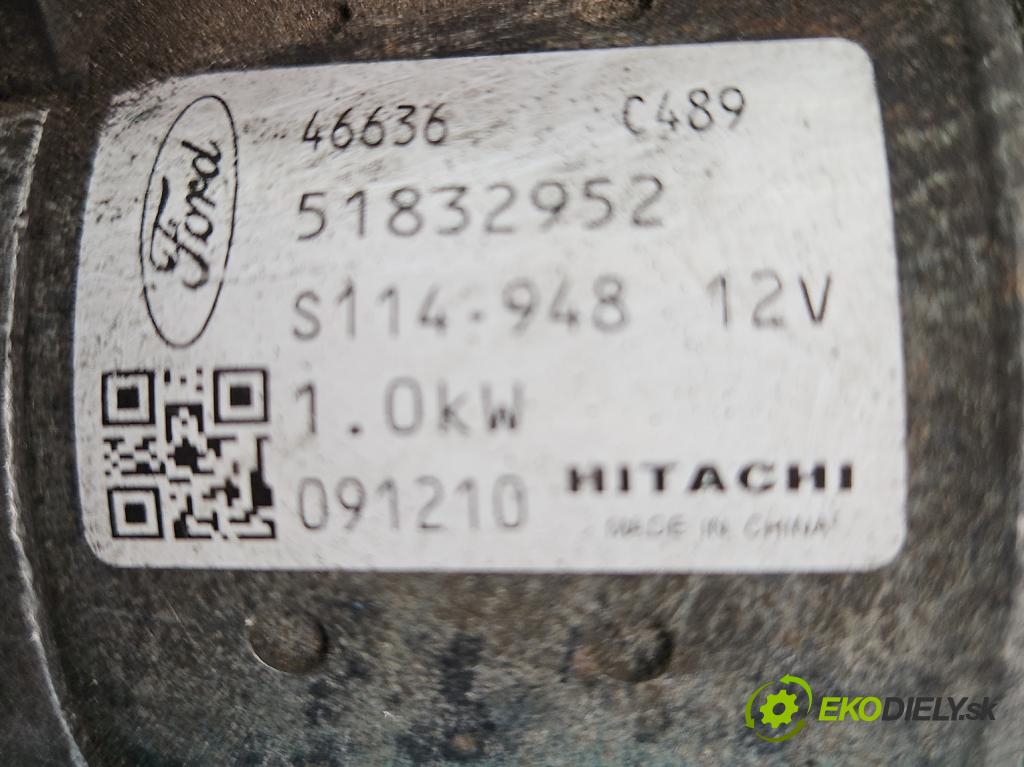 Ford Ka Mk2 2008-2016 1.2 8v 69KM manual 51 kW 1242 cm3 3- startér: 51832952 (Startér)