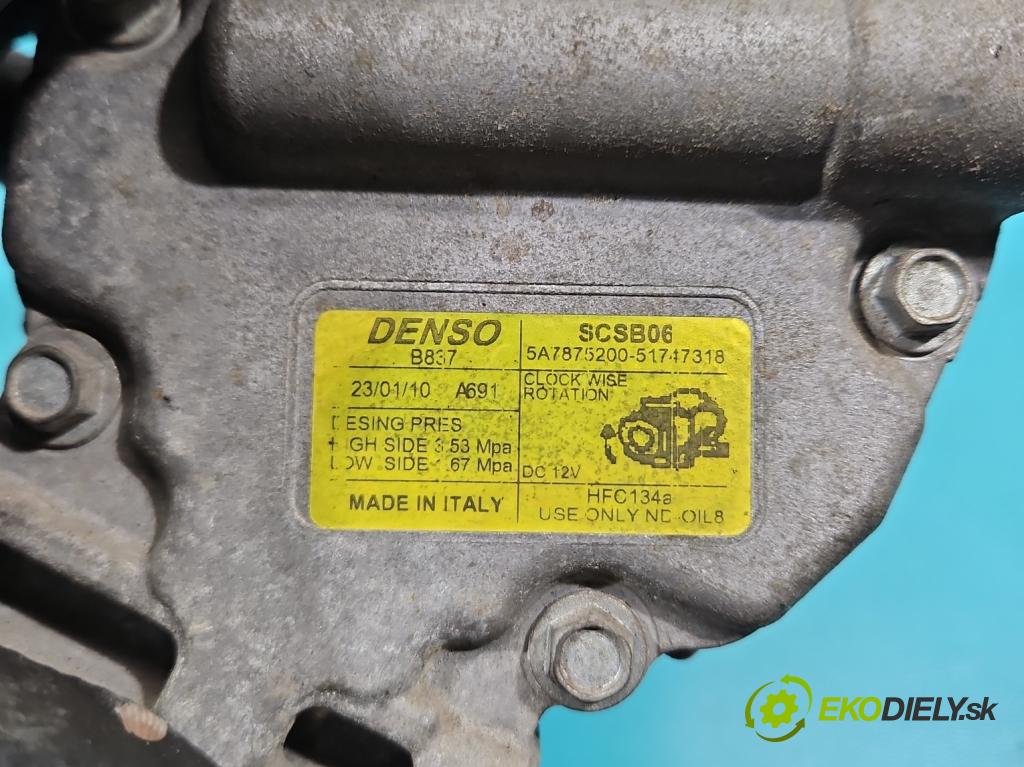 Ford Ka Mk2 2008-2016 1.2 8v 69KM manual 51 kW 1242 cm3 3- Kompresor: klimatizácie 51717318 (Kompresor klimatizácie)