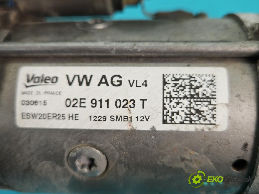Seat Leon III 2012-2020 2.0 tdi 150 hp automatic 110 kW 1968 cm3 5- startér: 02E911023T (Startér)