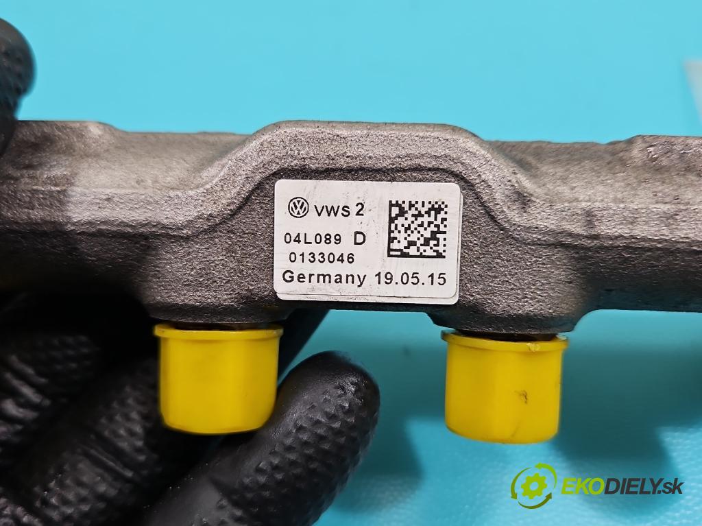 Seat Leon III 2012-2020 2.0 tdi 150 HP automatic 110 kW 1968 cm3 5- lišta vstrekovacia 04L089D (Vstrekovacia lišta)