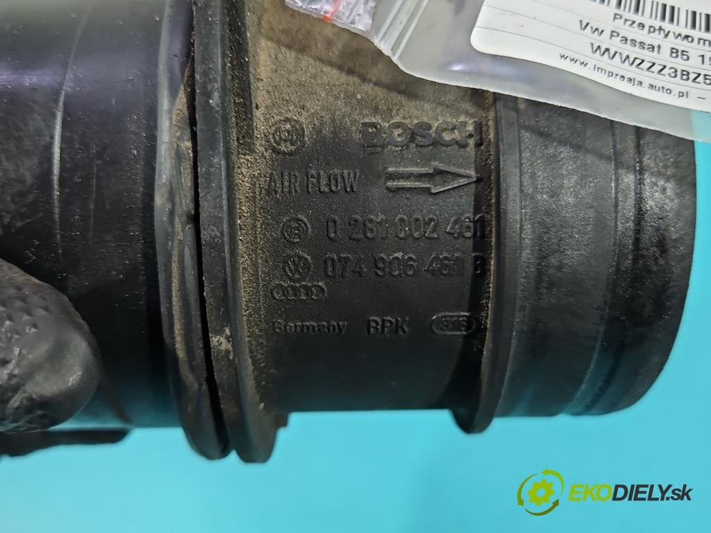 Vw Passat B5 1995-2005 1.9 TDI 131 HP manual 96 kW 1896 cm3 5- průtokoměr: 0281002461 (Váha vzduchu)