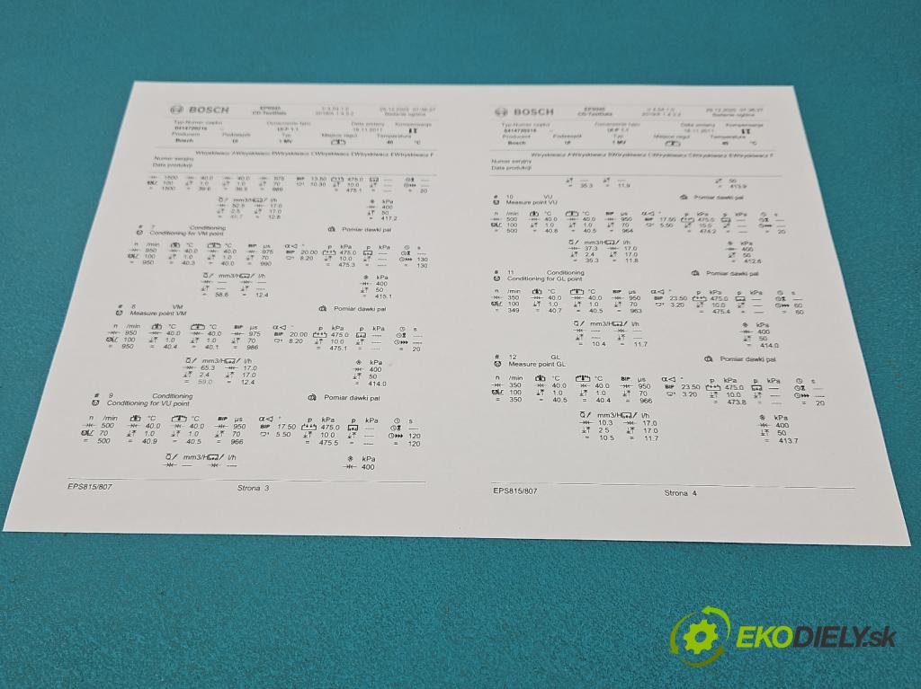 Vw Passat B5 1995-2005 1.9 TDI 131 HP manual 96 kW 1896 cm3 5- vstrekovacie čerpadlo 0414720216 (Vstrekovač paliva)