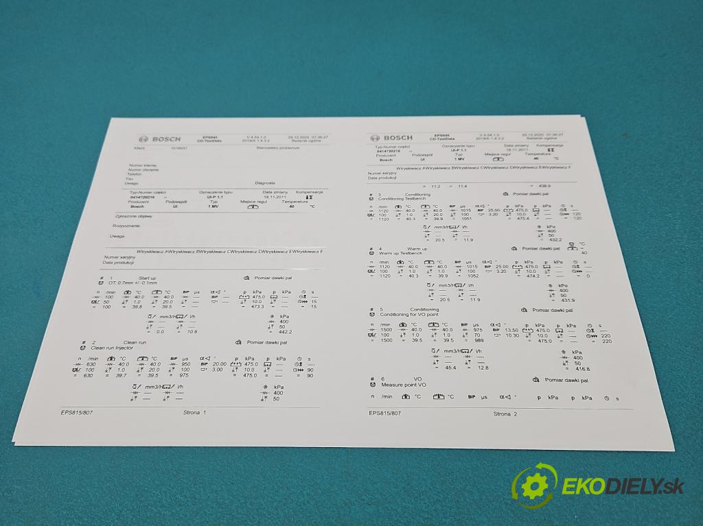 Vw Passat B5 1995-2005 1.9 TDI 131 HP manual 96 kW 1896 cm3 5- vstrekovacie čerpadlo 0414720216 (Vstrekovač paliva)