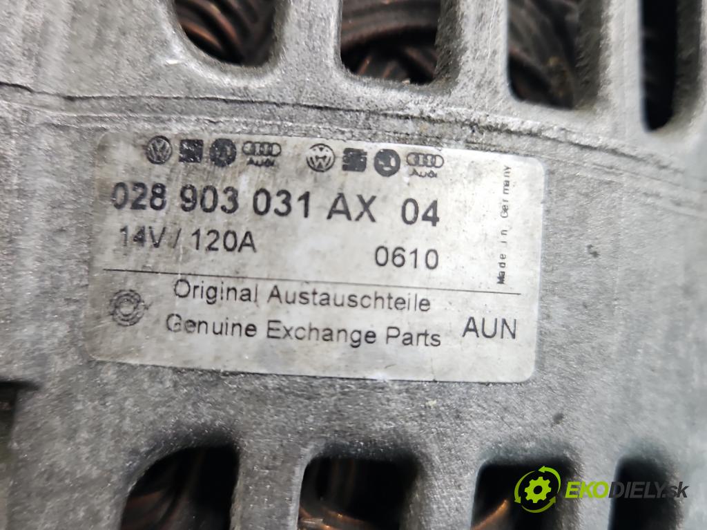 Vw Passat B5 1995-2005 1.9 TDI 131 HP manual 96 kW 1896 cm3 5- Alternator 028903031 (Alternátor)