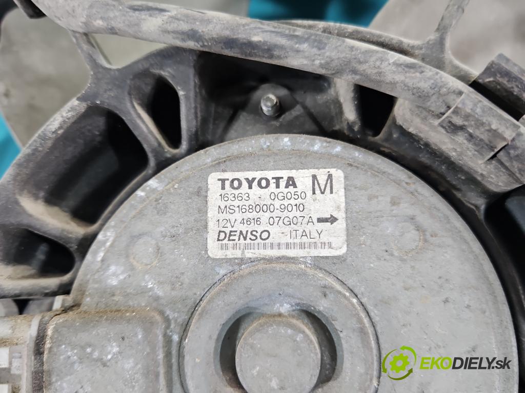 Toyota Avensis II T25 2003-2008 2.0 d4d 116 HP manual 85 kW 1995 cm3 5- Ventilátor chladiča MS168000-9010