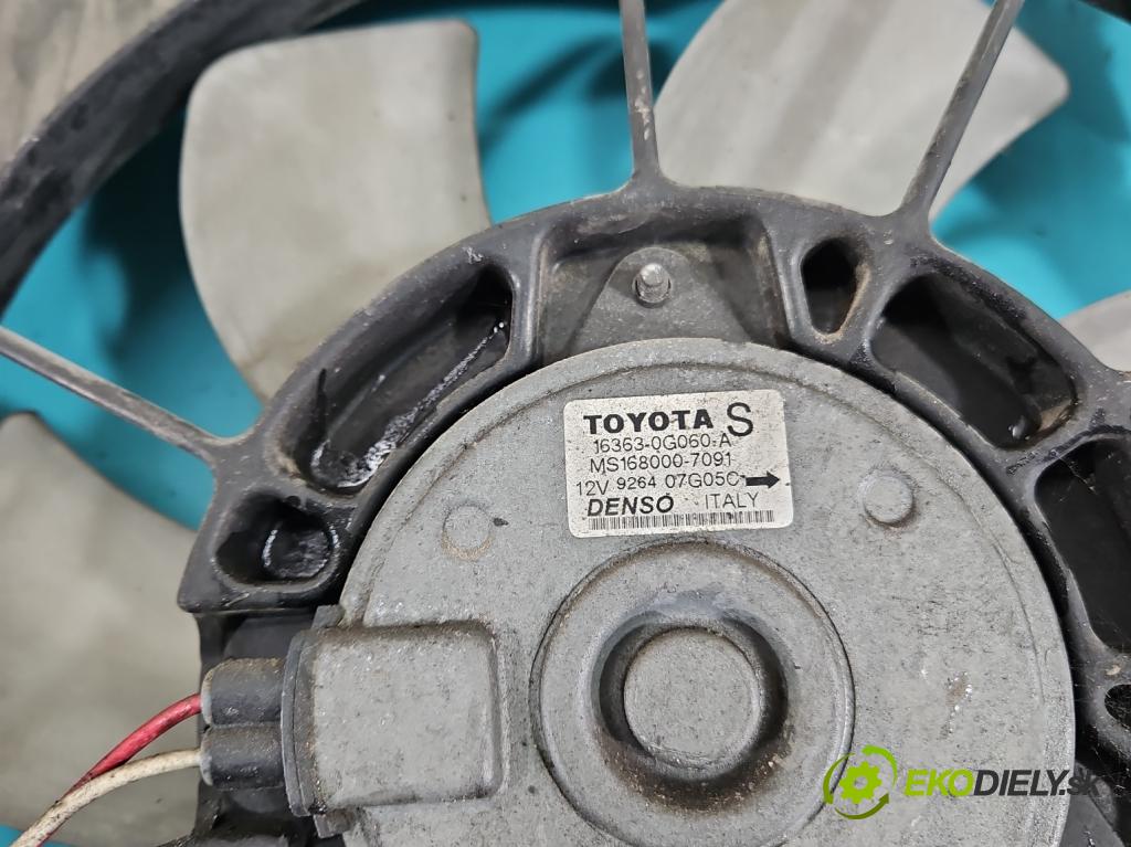 Toyota Avensis II T25 2003-2008 2.0 d4d 116 HP manual 85 kW 1995 cm3 5- Ventilátor chladiča MS168000-9010