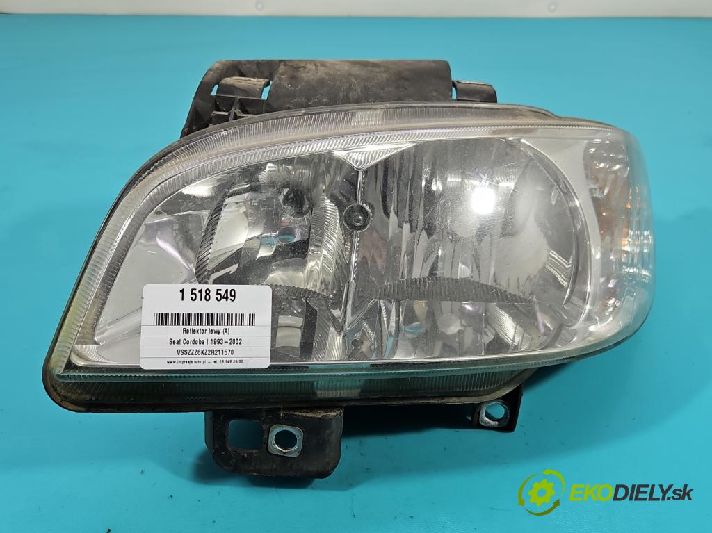 Seat Cordoba I 1993-2002 1.4b: 60 HP manual 44 kW 1390 cm3 4- Reflektor: ľavý  (Kľučka dverí ostatné)