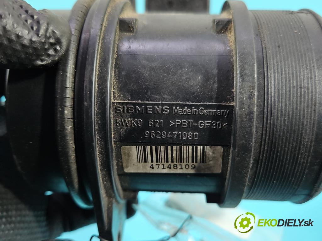 Peugeot 307 2.0 hdi 109 HP manual 80 kW 1997 cm3 5- průtokoměr: 9629471080 (Váha vzduchu)