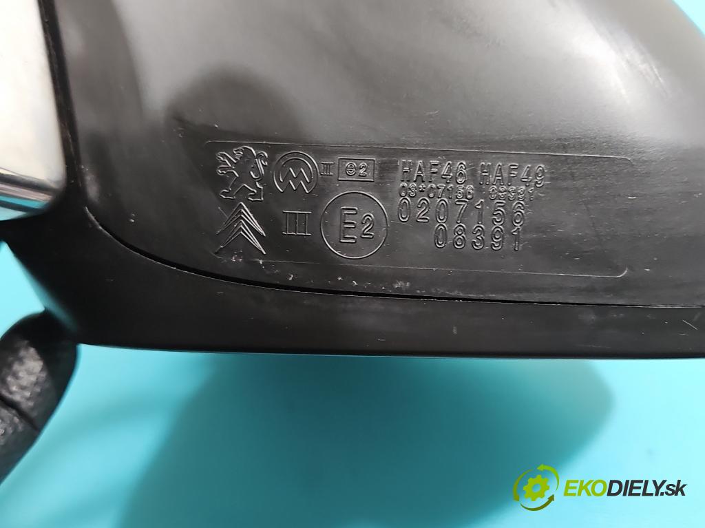 Citroen C3 II 2009-2016 1.6 hdi 92 HP manual 68 kW 1560 cm3 5- zrkadlo ľavé  (Kľučka dverí ostatné)